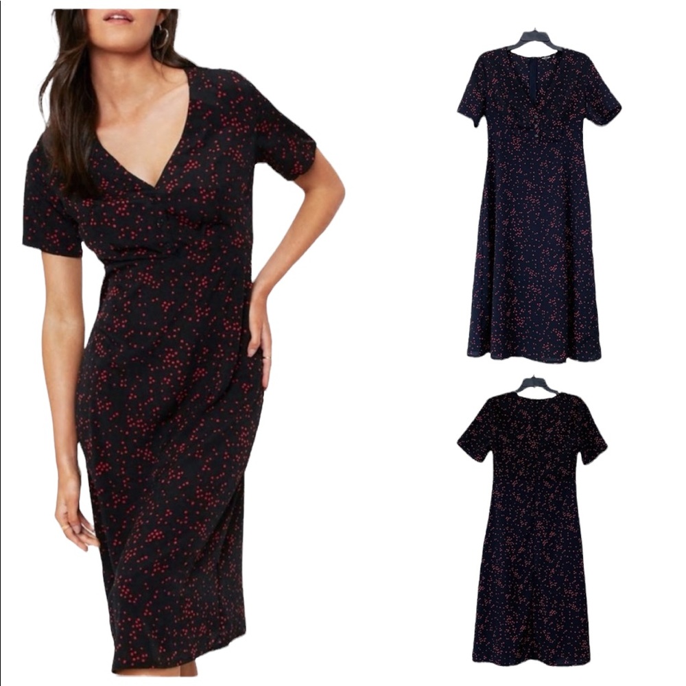 Nasty Gal “In A Rough Spot” MIDI A-Line Dress Size 8 - Picture 1 of 10